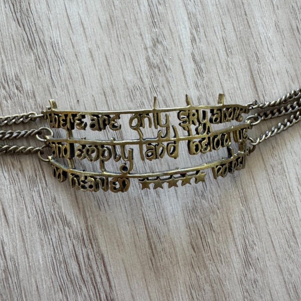 Monserat De Lucca - There is only sky above Brass bracelet